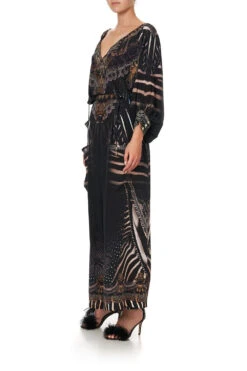 WIDE LEG TROUSER WITH FRONT POCKETS QUECHUA KING -Vivid Couture CAMILLA 00012380 WIDE LEG TROUSER WITH FRONT POCKETS QUECHUA KING 2