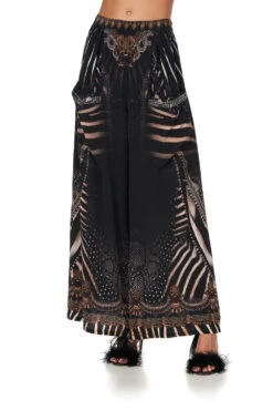 WIDE LEG TROUSER WITH FRONT POCKETS QUECHUA KING -Vivid Couture CAMILLA 00012380 WIDE LEG TROUSER WITH FRONT POCKETS QUECHUA KING 4