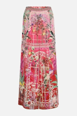 TUCK FRONT PANT GLASSHOUSE ROMANCE 10 TUCK FRONT PANT GLASSHOUSE ROMANCE -Vivid Couture CAMILLA 00013426 TUCK FRONT PANT GLASSHOUSE ROMANCE GHOST