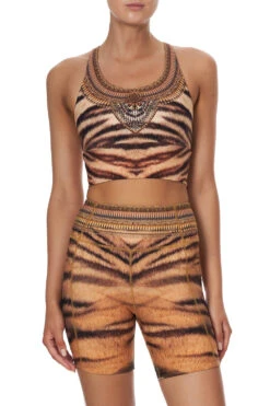 BANDED RACER BACK CROP FELINE FINE -Vivid Couture CAMILLA 00015116 BANDED RACER BACK CROP FELINE FINE 4