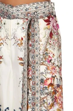 PAPERBAG WAIST WIDE LEG PANT LONDON LOOMS -Vivid Couture CAMILLA 00016513 HIGH WITHAISTED PANT SILK TWILL LONDON LOOMS 5