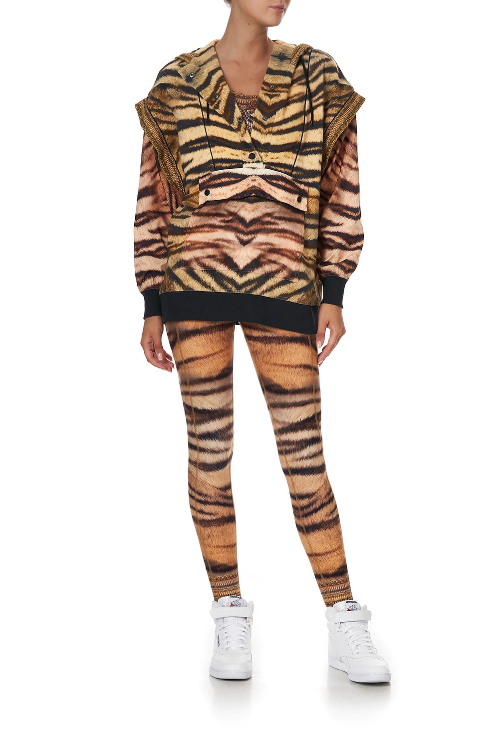 HOODIE WITH FRONT OPENING FELINE FINE 3 HOODIE WITH FRONT OPENING FELINE FINE