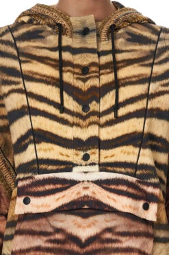 HOODIE WITH FRONT OPENING FELINE FINE 11 HOODIE WITH FRONT OPENING FELINE FINE -Vivid Couture CAMILLA 00016643 HOODIE WITH FRONT OPENING FELINE FINE 5