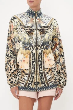 ZIP FRONT SWEAT JACKET MOTO MAIKO -Vivid Couture CAMILLA 00018109 ZIP FRONT SWEAT JACKET MOTO MAIKO 4