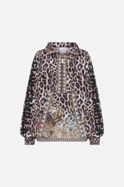 HALF ZIP WINDBREAKER PULLOVER NOMADIC NYMPH -Vivid Couture CAMILLA 00019756 HALF ZIP WINDBREAKER PULLOVER NOMADIC NYMPH GHOST