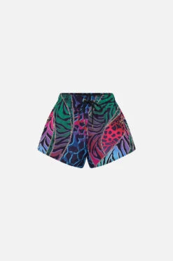 RUNNING SHORT WITH BIKE PANT UNDER THE NEON SUN -Vivid Couture CAMILLA 00019886 RUNNING SHORT WITH BIKE PANT UNDER THE NEON SUN GHOST