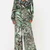 PAPERBAG WAIST WIDE LEG PANT LEOPARD LORE -Vivid Couture CAMILLA 00019976 PAPERBAG WAIST WIDE LEG PANT LEOPARD LORE 1