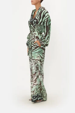 PAPERBAG WAIST WIDE LEG PANT LEOPARD LORE -Vivid Couture CAMILLA 00019976 PAPERBAG WAIST WIDE LEG PANT LEOPARD LORE 2