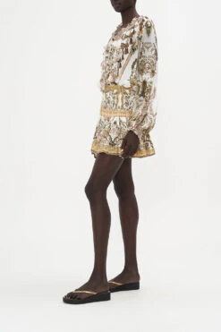 RAGLAN BLOUSE WITH CENTRE FRONT RUFFLE ROAD TO RICHESSE -Vivid Couture CAMILLA 00020358 RAGLAN BLOUSE WITH CF RUFFLE ROAD TO RICHESSE 2