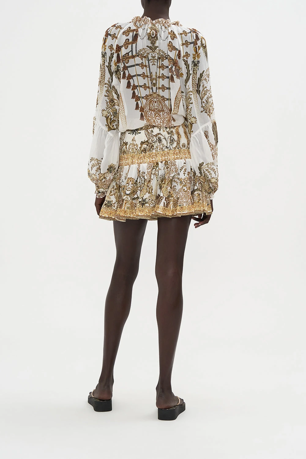 RAGLAN BLOUSE WITH CENTRE FRONT RUFFLE ROAD TO RICHESSE - Image 2