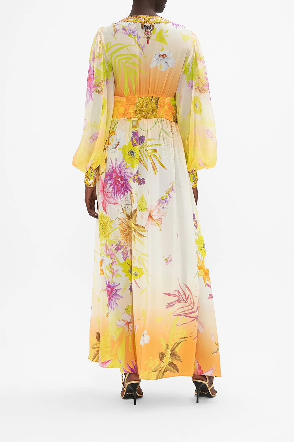 LONG DRESS WITH BLOUSON SLEEVE HOW DOES YOUR GARDEN GROW - Image 2