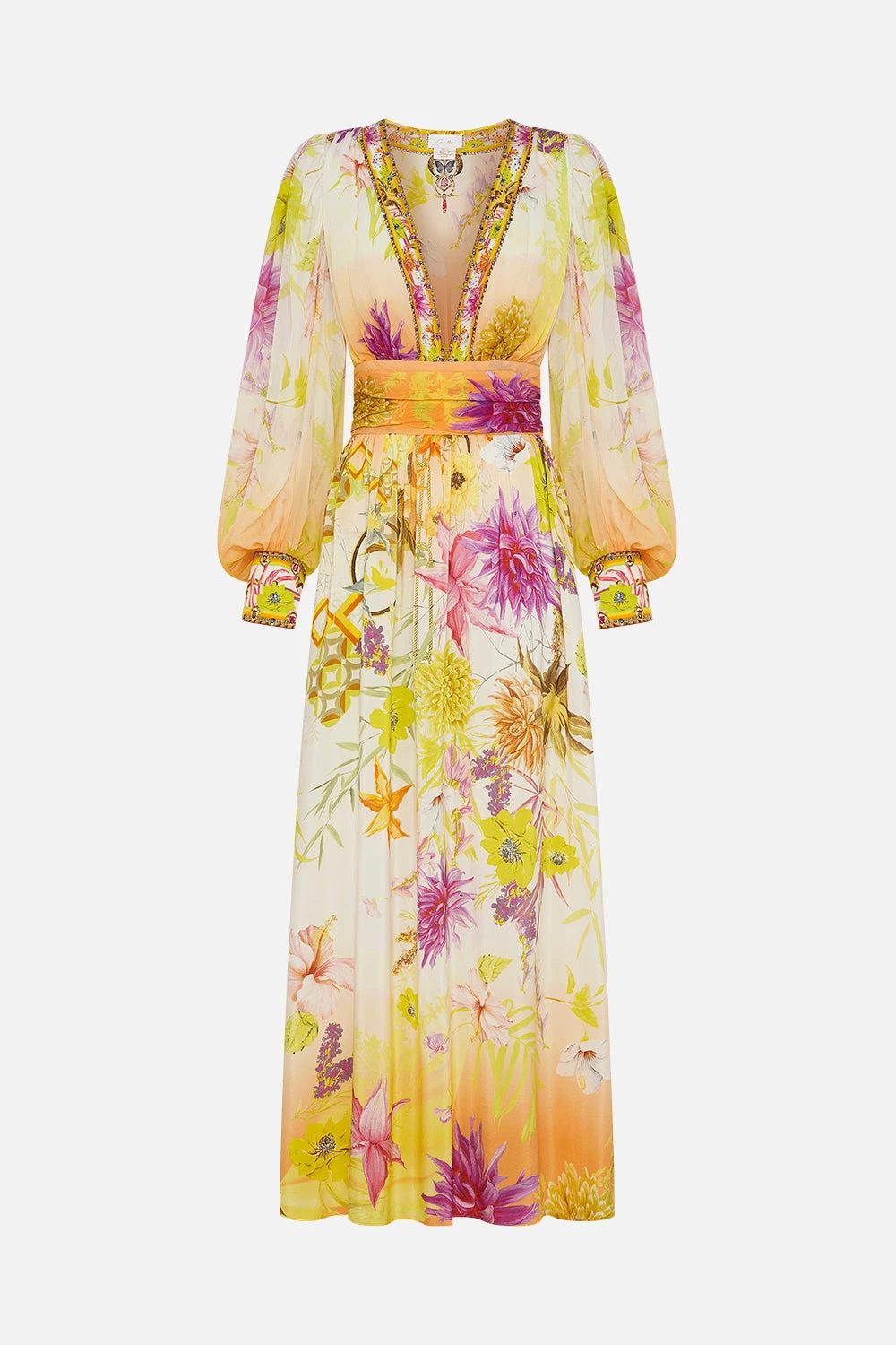 LONG DRESS WITH BLOUSON SLEEVE HOW DOES YOUR GARDEN GROW - Image 3