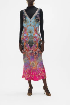 V-NECK SLIP DRESS WHAT LIES BENEATH -Vivid Couture CAMILLA 00020426 V NECK SLIP DRESS WHAT LIES BENEATH MODEST 1