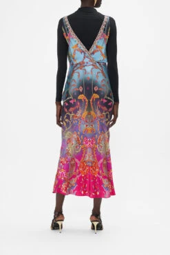 V-NECK SLIP DRESS WHAT LIES BENEATH -Vivid Couture CAMILLA 00020426 V NECK SLIP DRESS WHAT LIES BENEATH MODEST 2