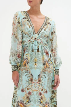 TWIST FRONT LONG DRESS ADIEU YESTERDAY 12 TWIST FRONT LONG DRESS ADIEU YESTERDAY -Vivid Couture CAMILLA 00020472 TWIST FRONT LONG DRESS ADIEU YESTERDAY 4