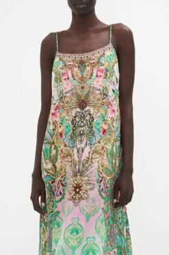 LONG PANEL SLIP DRESS LOST CITY -Vivid Couture CAMILLA 00020513 LONG PANEL SLIP DRESS LOST CITY 4