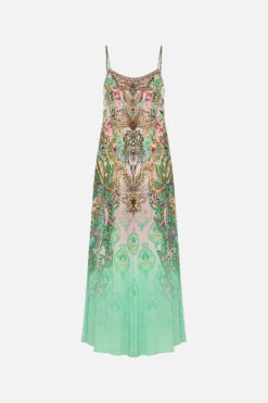 LONG PANEL SLIP DRESS LOST CITY -Vivid Couture CAMILLA 00020513 LONG PANEL SLIP DRESS LOST CITY GHOST