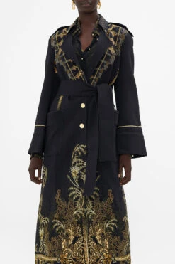 LONG MILITARY COAT THE NIGHT IS NOIR -Vivid Couture CAMILLA 00020543 LONG MILITARY COAT THE NIGHT IS NOIR 4