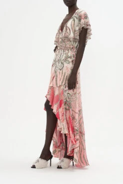 FRILL SLEEVE LONG DRESS STARSHIP SISTAS -Vivid Couture CAMILLA 00020578 FRILL SLEEVE LONG DRESS STARSHIP SISTAS 2