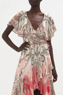 FRILL SLEEVE LONG DRESS STARSHIP SISTAS -Vivid Couture CAMILLA 00020578 FRILL SLEEVE LONG DRESS STARSHIP SISTAS 4