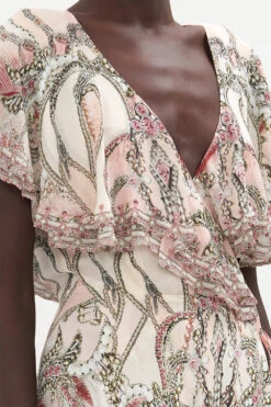 FRILL SLEEVE LONG DRESS STARSHIP SISTAS -Vivid Couture CAMILLA 00020578 FRILL SLEEVE LONG DRESS STARSHIP SISTAS 5