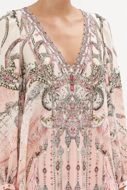 V NECK BLOUSON SLEEVE BLOUSE STARSHIP SISTAS -Vivid Couture CAMILLA 00020585 V NECK BLOUSON SLEEVE BLOUSE STARSHIP SISTAS 5