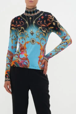 JERSEY TURTLENECK WHAT LIES BENEATH -Vivid Couture CAMILLA 00020614 JERSEY TURTLENECK WHAT LIES BENEATH 4