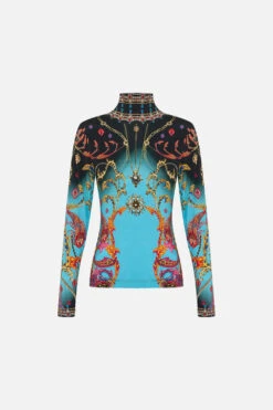 JERSEY TURTLENECK WHAT LIES BENEATH -Vivid Couture CAMILLA 00020614 JERSEY TURTLENECK WHAT LIES BENEATH GHOST