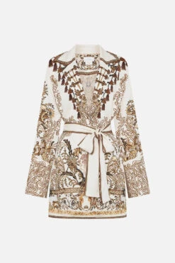 SPLIT CUFF SOFT JACKET ROAD TO RICHESSE -Vivid Couture CAMILLA 00020638 SPLIT CUFF JACKET ROAD TO RICHESSE GHOST 1