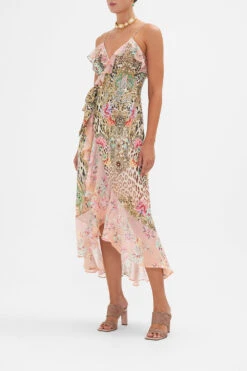 LONG WRAP DRESS WITH FRILL QUEEN ATLANTIS -Vivid Couture CAMILLA 00020692 LONG WRAP DRESS WITH FRILL QUEEN ATLANTIS 2