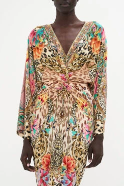 LONG SPLIT FRONT TWIST DRESS QUEEN ATLANTIS -Vivid Couture CAMILLA 00020701 LONG SPLIT FRONT TWIST DRESS QUEEN ATLANTIS 3