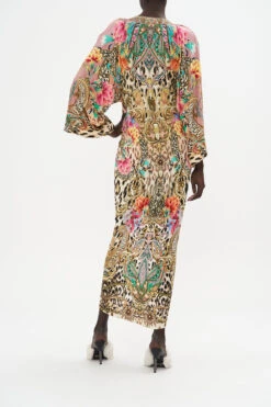 LONG SPLIT FRONT TWIST DRESS QUEEN ATLANTIS -Vivid Couture CAMILLA 00020701 LONG SPLIT FRONT TWIST DRESS QUEEN ATLANTIS 5