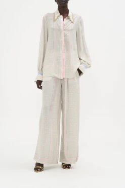 CURVED COLLAR BLOUSE SUNLIGHT SYMPHONY