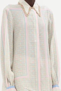 CURVED COLLAR BLOUSE SUNLIGHT SYMPHONY -Vivid Couture CAMILLA 00020706 CURVED COLLAR BLOUSE SUNLIGHT SYMPHONY 5