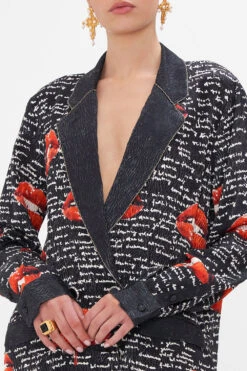 DOUBLE BREASTED SOFT JACKET CHAOS MAGIC -Vivid Couture CAMILLA 00020776 DOUBLE BREASTED SOFT JACKET CHAOS MAGIC 5