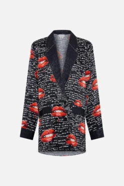 DOUBLE BREASTED SOFT JACKET CHAOS MAGIC -Vivid Couture CAMILLA 00020776 DOUBLE BREASTED SOFT JACKET CHAOS MAGIC GHOST 1