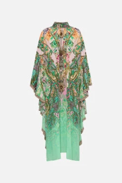 HIGH NECK RUFFLE KAFTAN LOST CITY -Vivid Couture CAMILLA 00020804 HIGH NECK RUFFLE KAFTAN LOST CITY GHOST