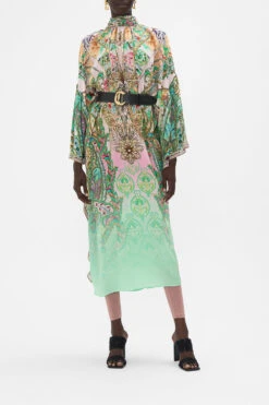 HIGH NECK RUFFLE KAFTAN LOST CITY -Vivid Couture CAMILLA 00020804 HIGH NECK RUFFLE KAFTAN LOST CITY MODEST 1