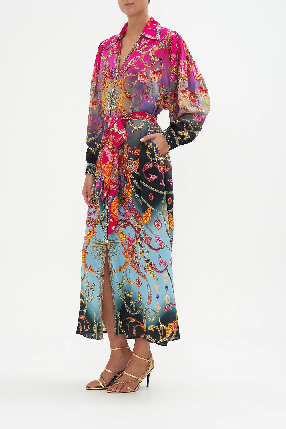 CURVED COLLAR SHIRT DRESS WHAT LIES BENEATH 6 CURVED COLLAR SHIRT DRESS WHAT LIES BENEATH - Image 4