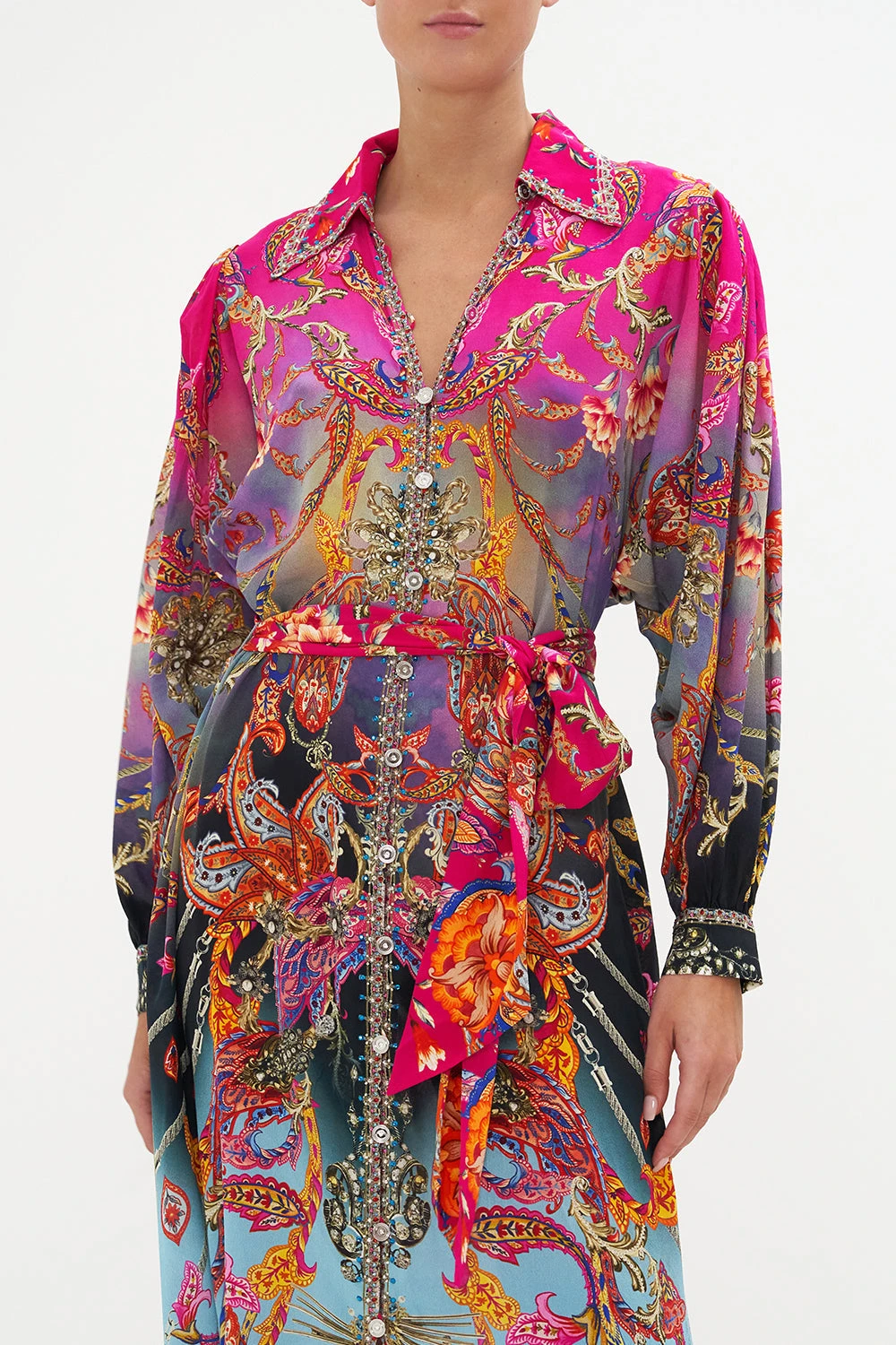 CURVED COLLAR SHIRT DRESS WHAT LIES BENEATH 7 CURVED COLLAR SHIRT DRESS WHAT LIES BENEATH - Image 5