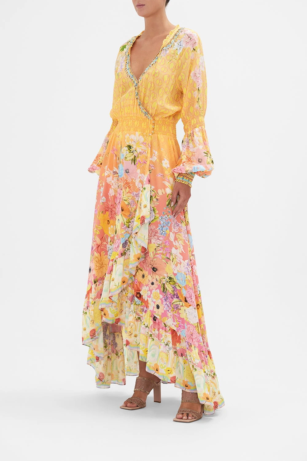 BLOUSON SLEEVE WRAP DRESS SOLAR FLARE 6 BLOUSON SLEEVE WRAP DRESS SOLAR FLARE - Image 4