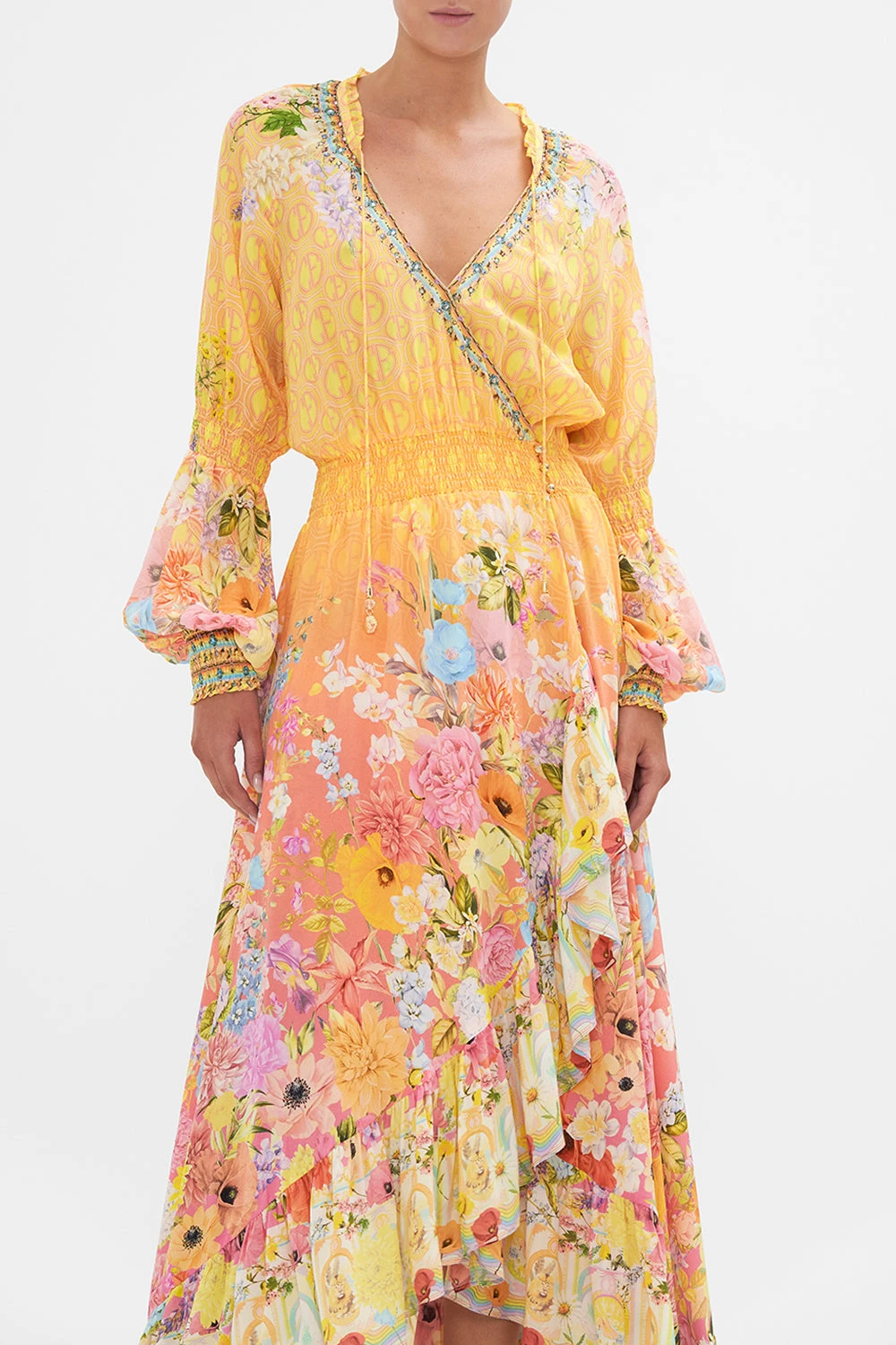 BLOUSON SLEEVE WRAP DRESS SOLAR FLARE 7 BLOUSON SLEEVE WRAP DRESS SOLAR FLARE - Image 5