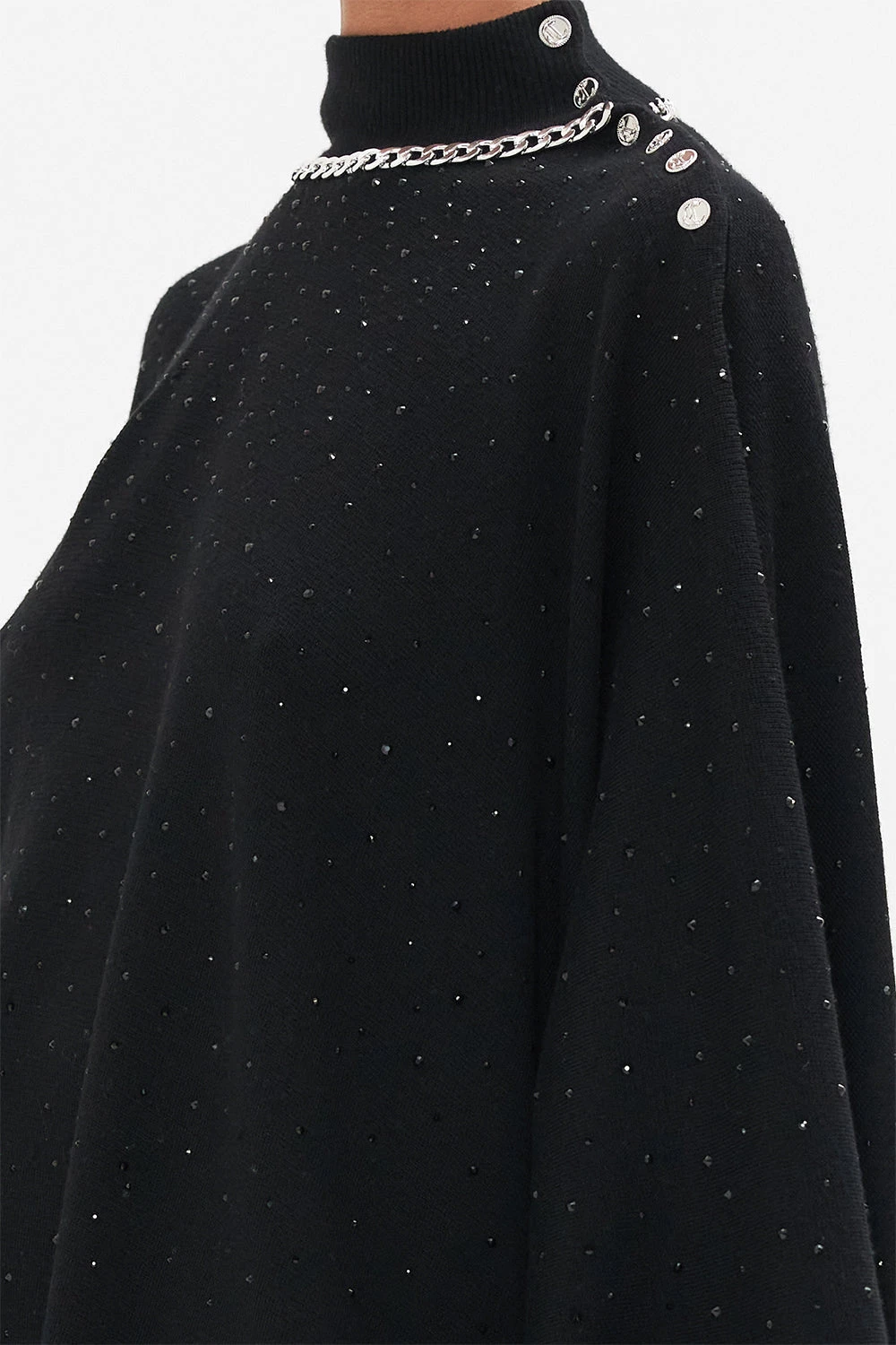 HIGH NECK HANDKERCHIEF PONCHO CHAOS MAGIC 8 HIGH NECK HANDKERCHIEF PONCHO CHAOS MAGIC - Image 6