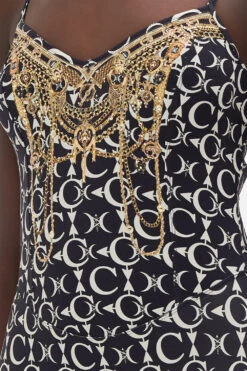 V NECK CATSUIT LEOS SKY 13 V NECK CATSUIT LEOS SKY -Vivid Couture CAMILLA 00021398 V NECK CATSUIT LEOS SKY 5