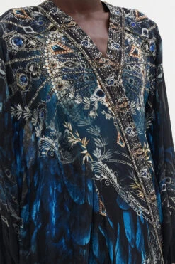 DRAMATIC SLEEVE COCOON LAYER GROUND CONTROL -Vivid Couture CAMILLA 00021452 DRAMATIC SLEEVE COCOON LAYER GROUND CONTROL 5