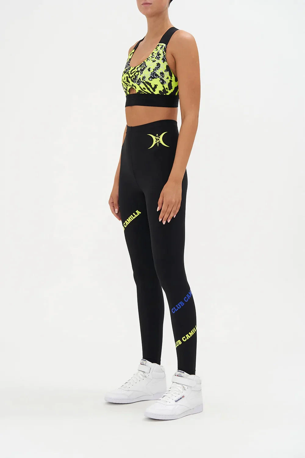 JACQUARD ELASTIC STRAP BRA WITH CENTRE FRONT CUT OUT KAT KINGDOM - Image 4