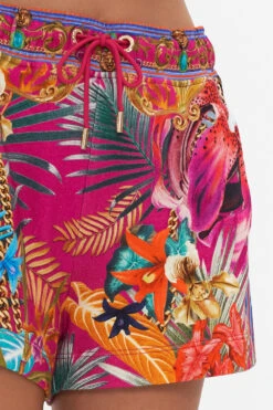 TERRY SHORT WITH CONTRAST STRIPE GAIAS GIRL -Vivid Couture CAMILLA 00021617 TERRY SHORT WITH CONTRAST STRIPE GIAIS GIRL 5