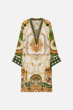 METAL EYELET KAFTAN MY SWEET DEVOTION -Vivid Couture CAMILLA 00022006 METAL EYELET KAFTAN MY SWEET DEVOTION GHOST 1