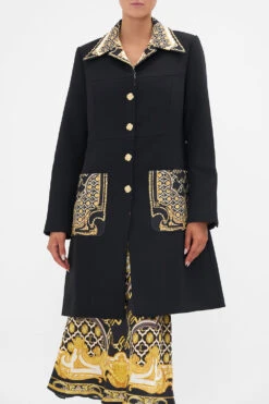 BUTTON FRONT COAT TETHER ME NOT -Vivid Couture CAMILLA 00022028 BUTTON FRONT COAT TETHER ME NOT 4