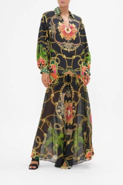 V-NECK BLOUSE WITH COLLAR JEALOUSY AND JEWELS -Vivid Couture CAMILLA 00022033 VNECK BLOUSE WITH COLLAR JEALOUSY AND JEWELS 3